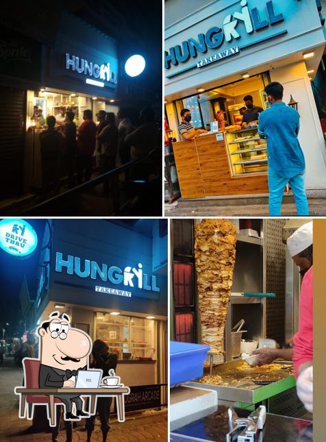 The interior of Hungrill takeaway calicut
