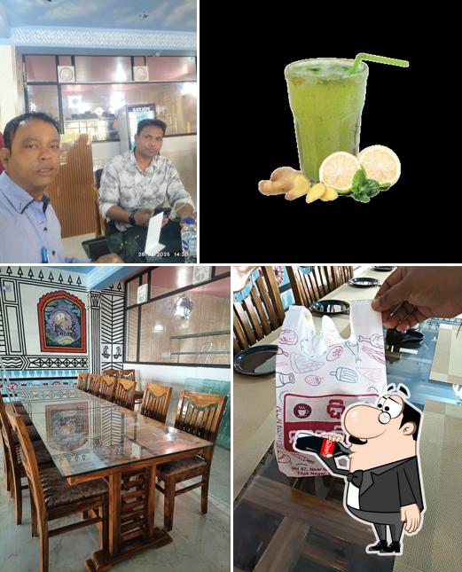 The restaurant's drink and interior