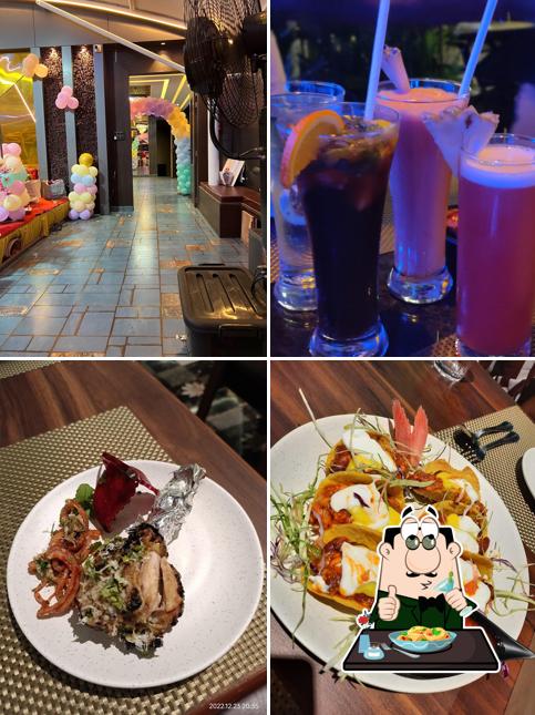 Food at SkyDeck Rooftop Restaurant