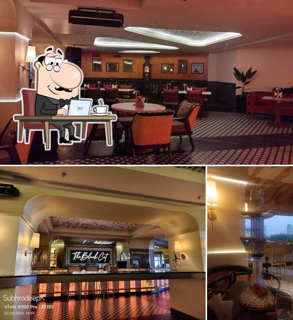 The interior of The Black Cat Lounge
