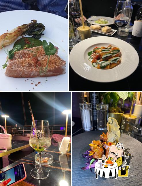Cibo al The Roof Milano