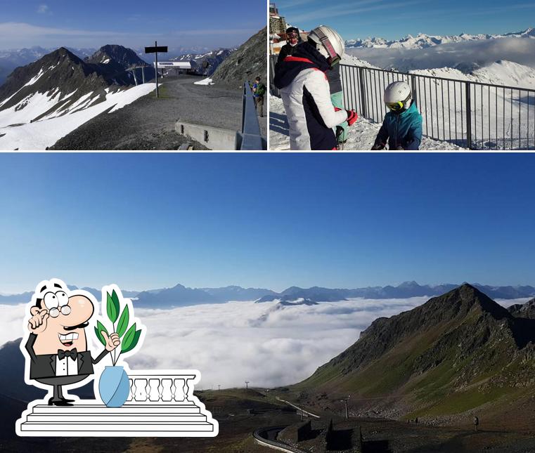 Gli esterni costituiscono una caratteristica importante di Bergrestaurant Weissfluhjoch