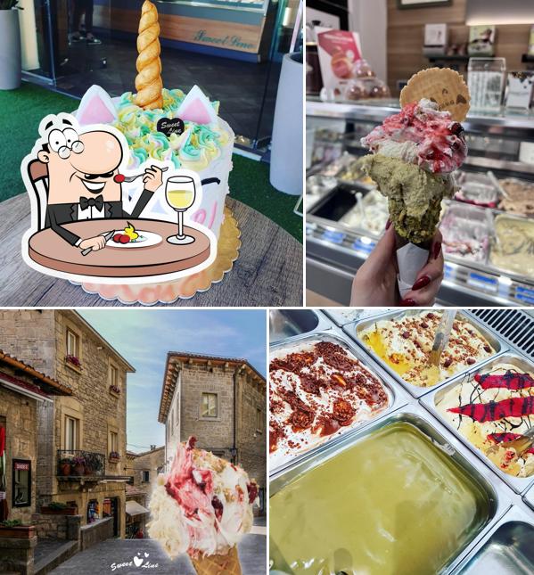 Cibo al Gelateria Sweet Line San Marino