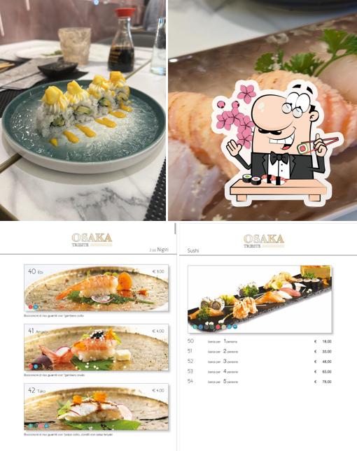 Ordina le varie opzioni di sushi