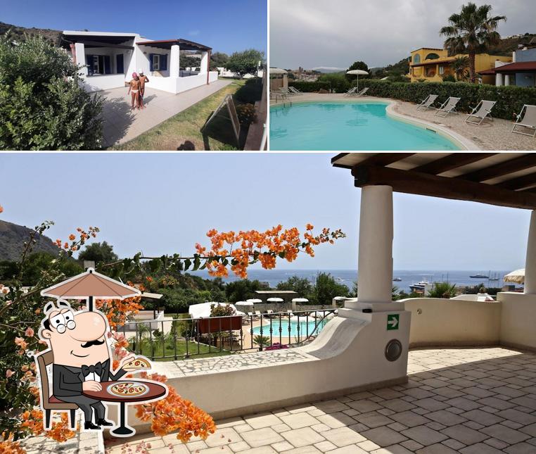 Goditi la vista dagli esterni di Hotel Bougainville Lipari
