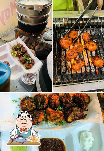 Grilled salmon at Mayur momos