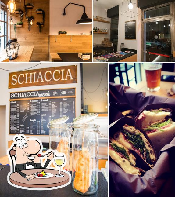 La foto di cibo e esterno da Schiaccia Brescia Ospedale