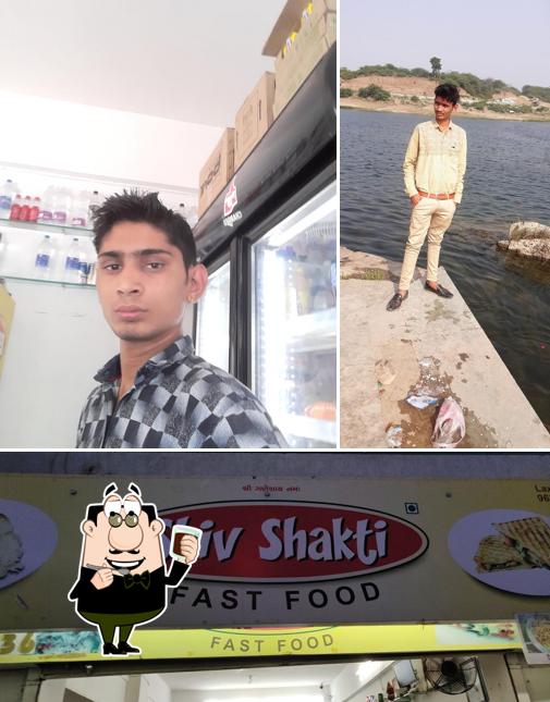 Enjoy a beverage at Shiv Shakti Fast Food