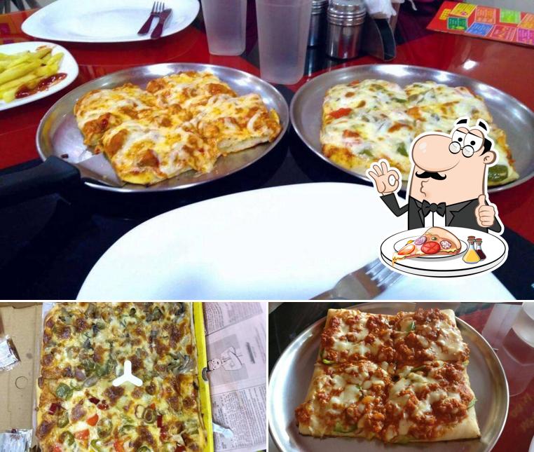 Try out pizza at Square Pizza