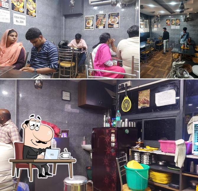 Take a seat at one of the tables at Kebabian