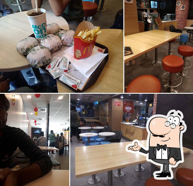 The interior of McDonald's