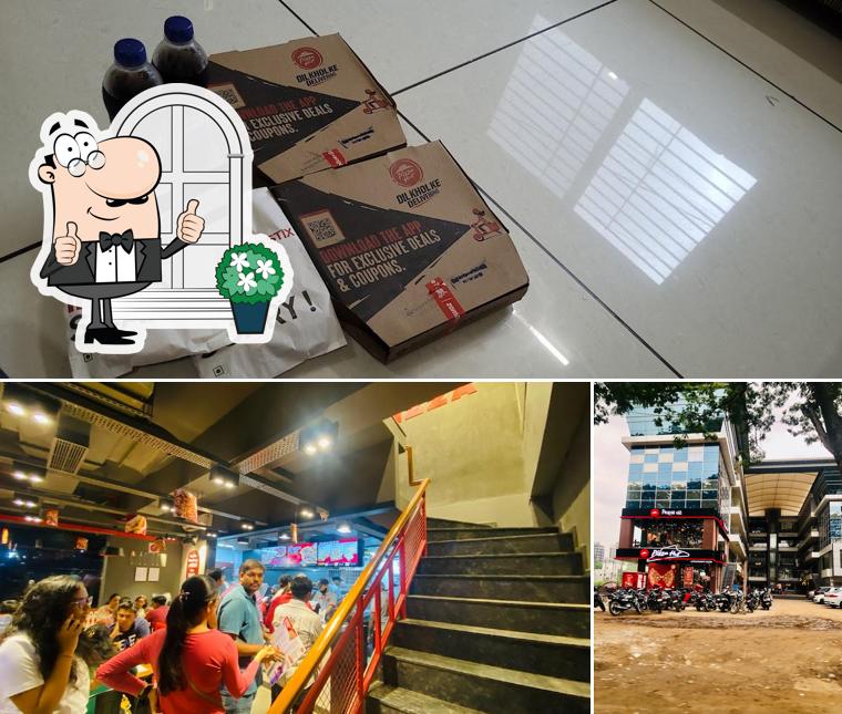 The photo of exterior and beer at Pizza Hut Sama Savli Road, Vadodara