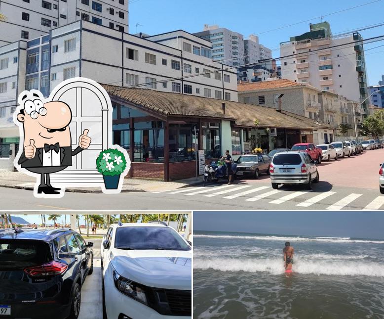 Descubra a área externa do Restaurante Paraíso
