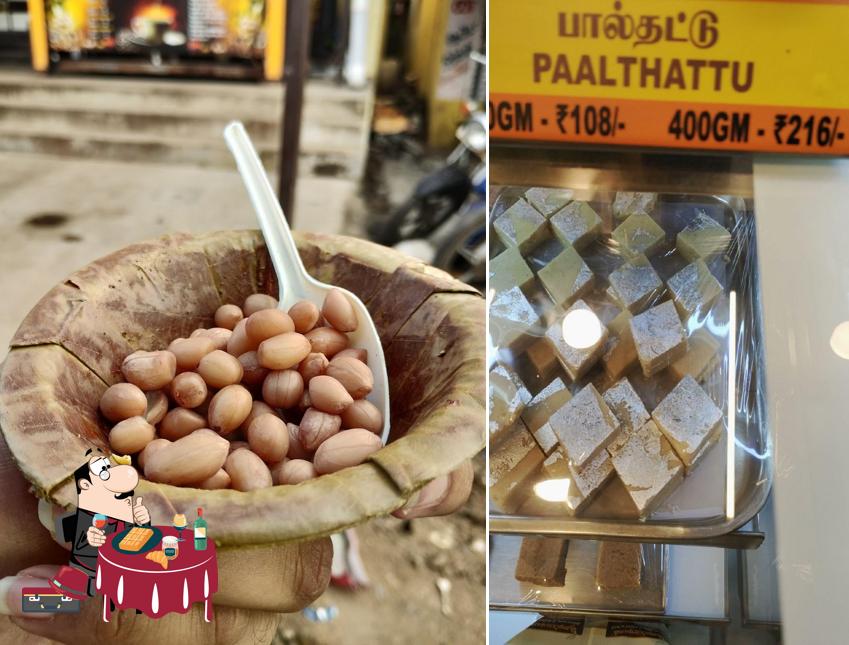 Aladipatiyan Karupati Coffee - Mahanyam serves a variety of desserts