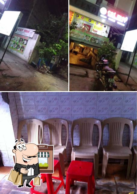 This is the picture displaying exterior and interior at Hotel Eat Street