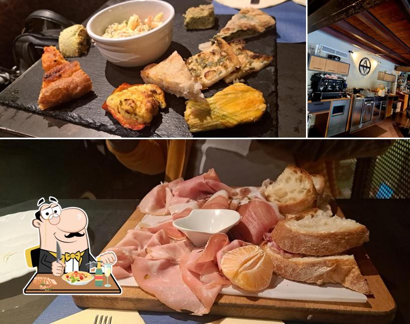 La cibo e esterno del ristorante