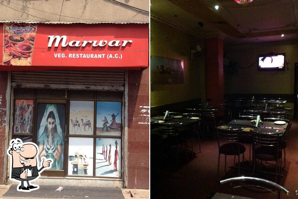See this picture of Marwar Restaurant