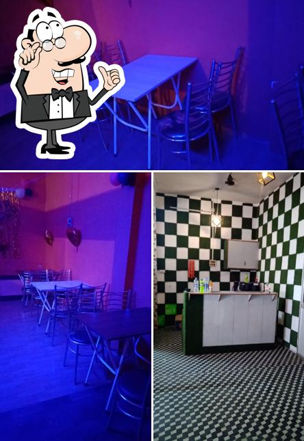 This is the picture displaying interior and dining table at The King restaurant