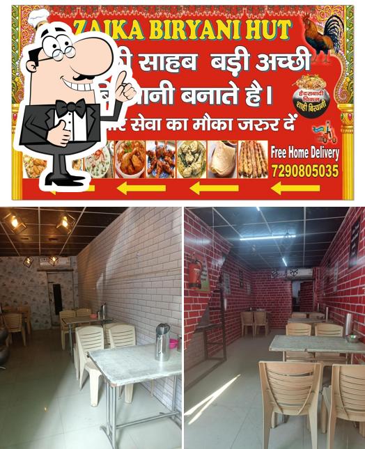 See this picture of Zaika Biryani Hut