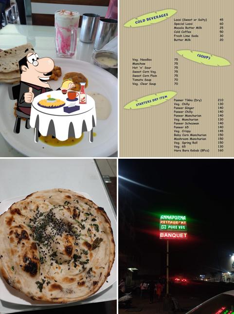 Get a burger at Annapurna Restaurant