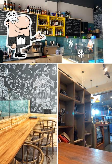 The interior of Crazy Coffee