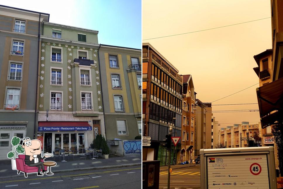 Gli interni di Pizza Pronta