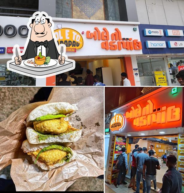 The image of food and exterior at Bole To Vadapav