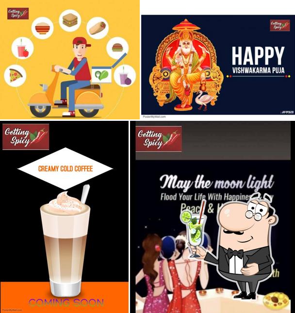 Enjoy a beverage at Getting Spicy