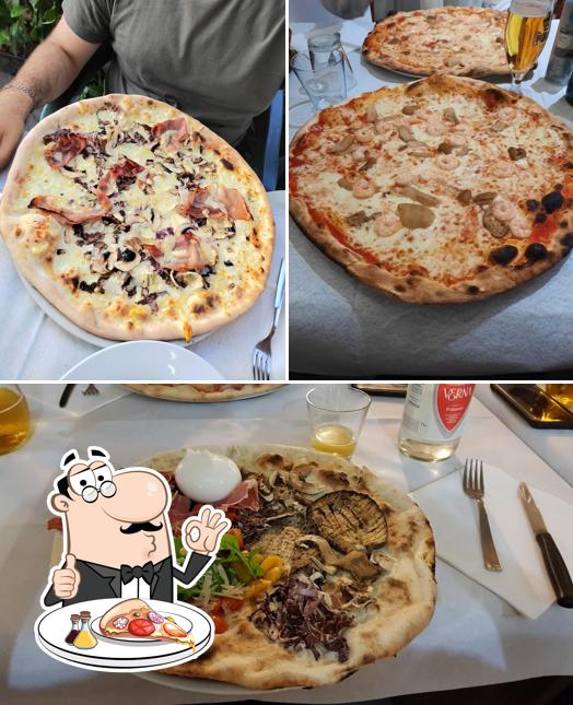A Ristorante Pizzeria Nonno Papero, puoi prenderti una bella pizza