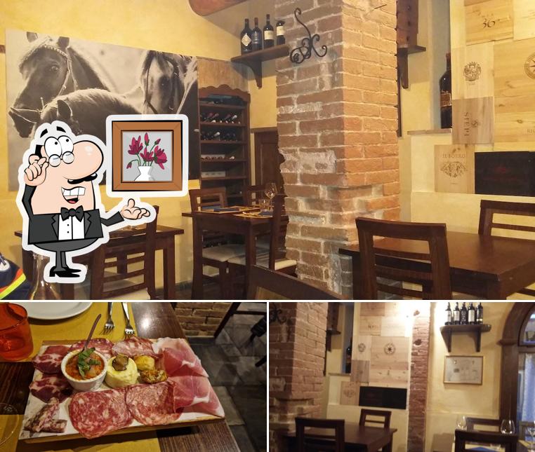 Gli interni di Osteria La Sosta di Violante