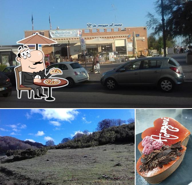 La foto della esterno e cibo di Igloo il gelato