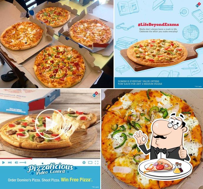 At Domino's Pizza Indiranagar 1st Stage, Bengaluru, you can taste pizza