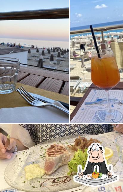 Tra le diverse cose da Ristorante Pizzeria La Bussola Bergeggi si possono trovare la cibo e bevanda