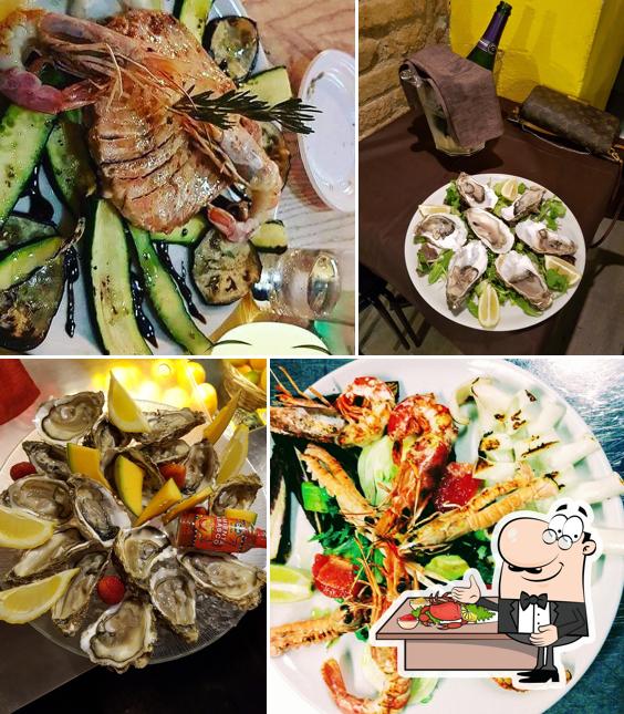 Prova tra i vari prodotti di cucina di mare offerti a Ferrazza
