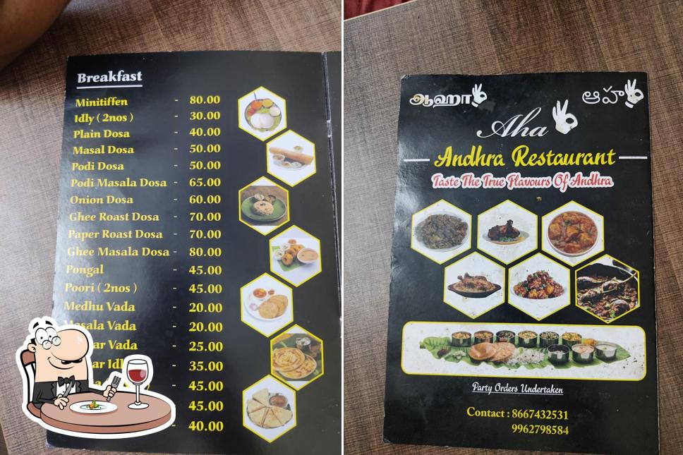Meals at AHA ANDHRA RESTAURANT