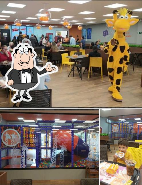 O interior do Giraffas São Sebastião do Paraíso