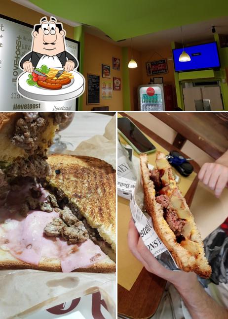 La cibo e esterno del ristorante