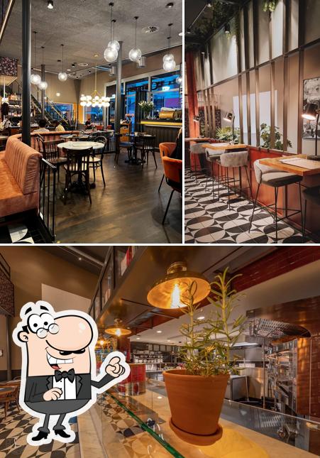 Gli interni di L'Osteria Basel Plaza
