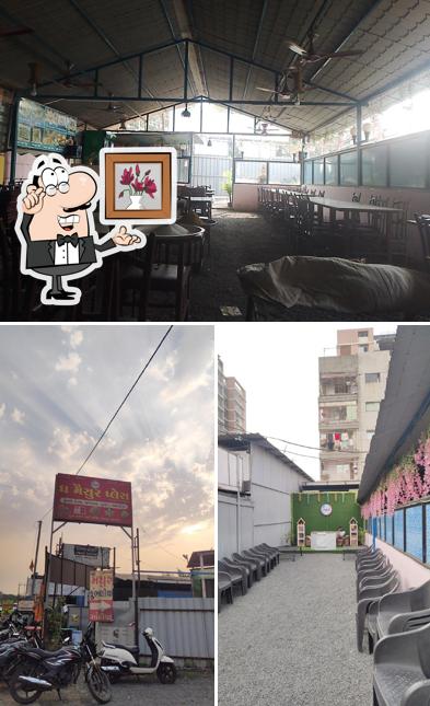 Among different things one can find interior and exterior at The Mysore Place