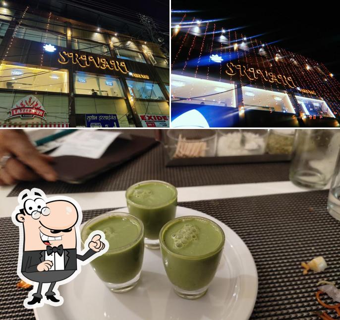 The restaurant's exterior and beverage