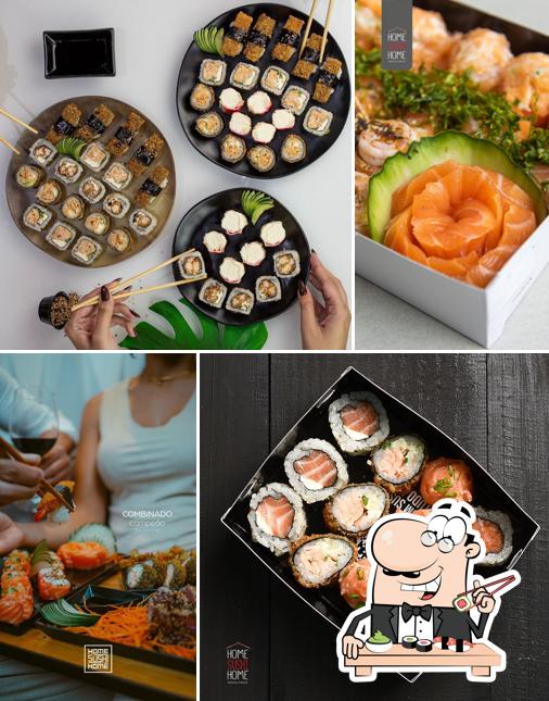 Sushi é um popular item de comida originário do Japão