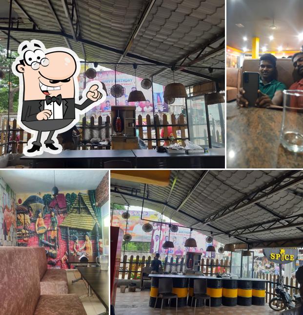 The interior of Andhra Spice