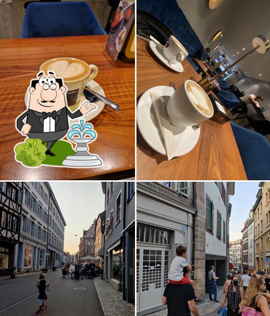Tra le diverse cose da Café Luna si possono trovare la esterno e bevanda