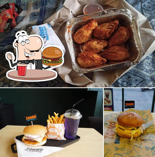 Order a burger at MARWAD TEA POINT