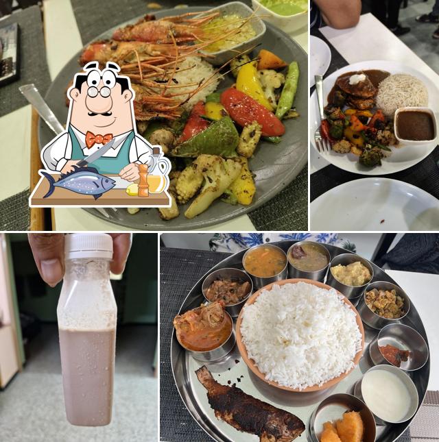 Grilled salmon at Adisil Bay Multicuisine Family Restaurant