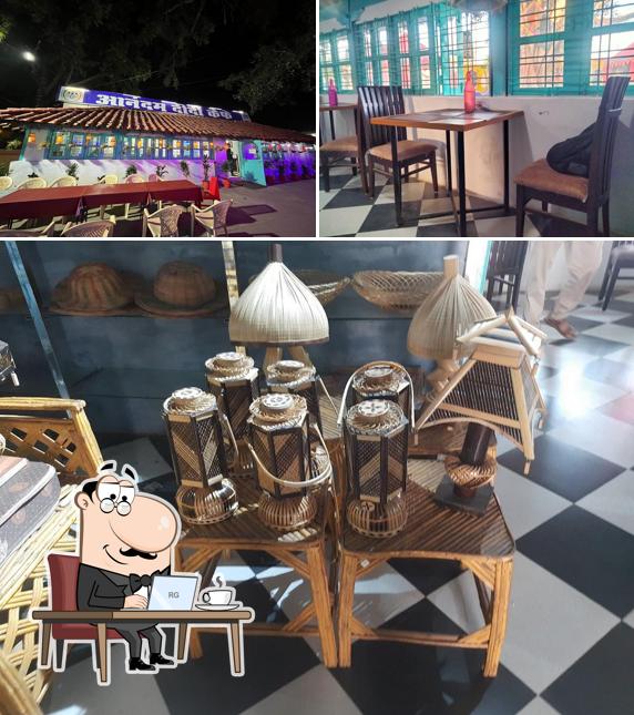 The interior of Anandam Didi Cafe