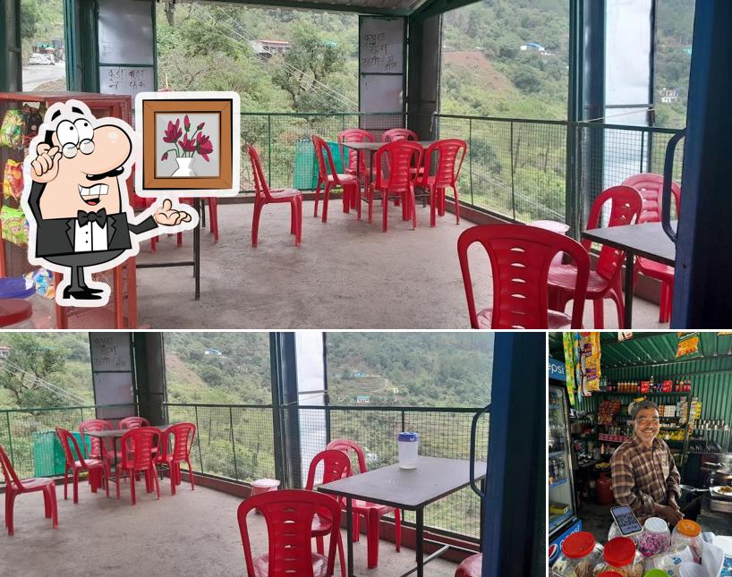 The interior of Ma Godawari Restaurant