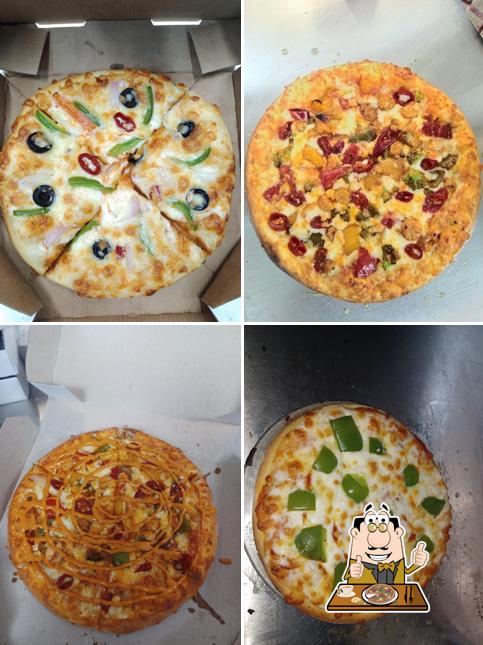 Order pizza at Burger Farm