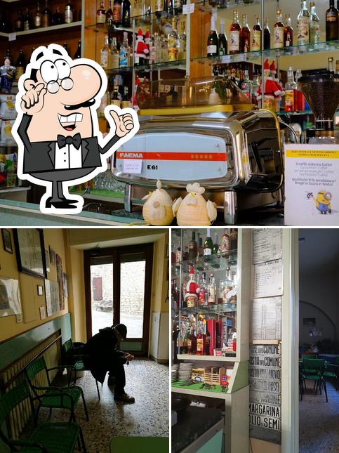 La interni e dolce del ristorante