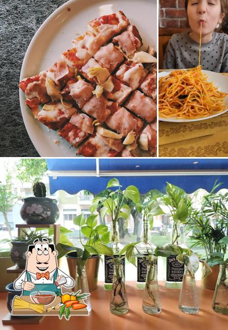 Spaghetti alla bolognese al Pizzeria con forno a legna